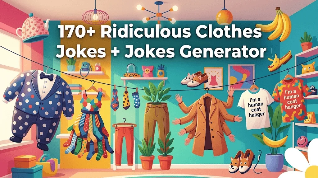 Ridiculous Clothes Jokes + Jokes Generator