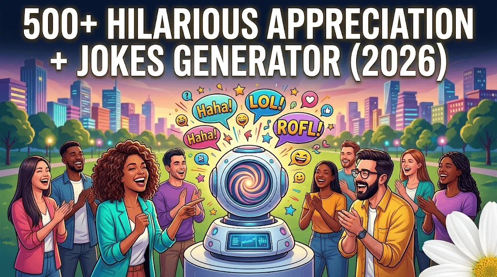 Hilarious Appreciation + Jokes Generator