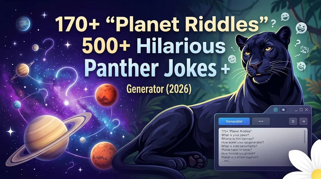 Hilarious Panther Jokes + Generator