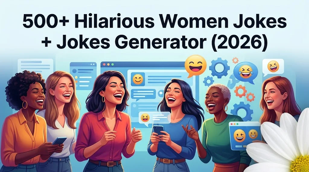 Hilarious Women Jokes + Jokes Generator