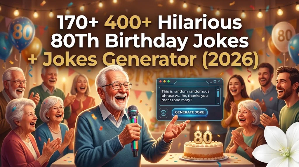 Hilarious 80Th Birthday Jokes + Jokes Generator