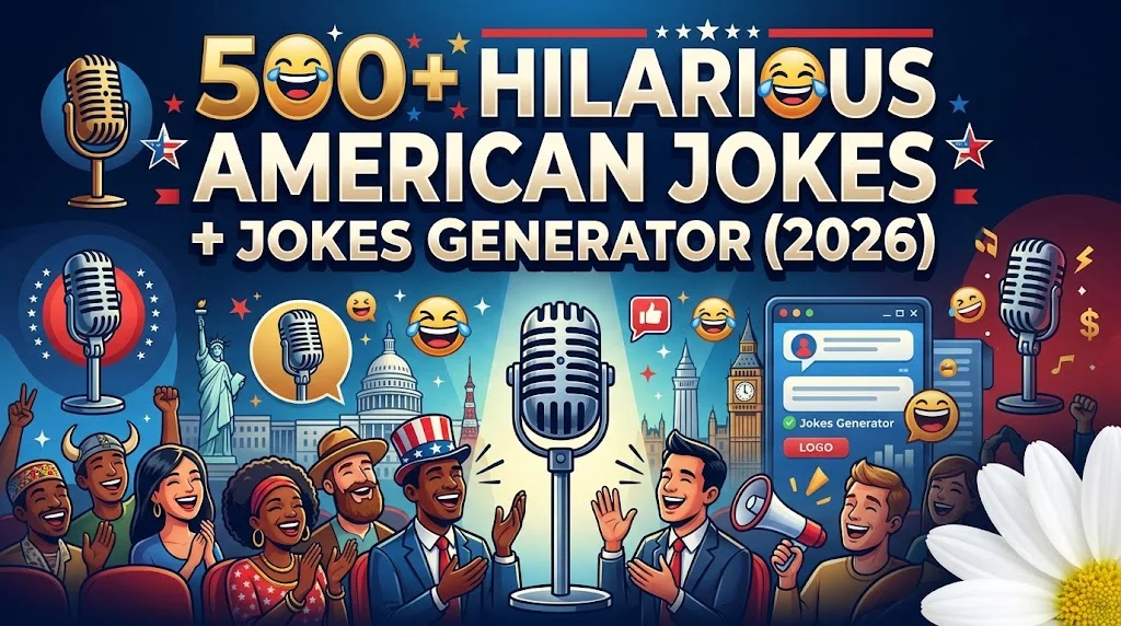 Hilarious American Jokes + Jokes Generator