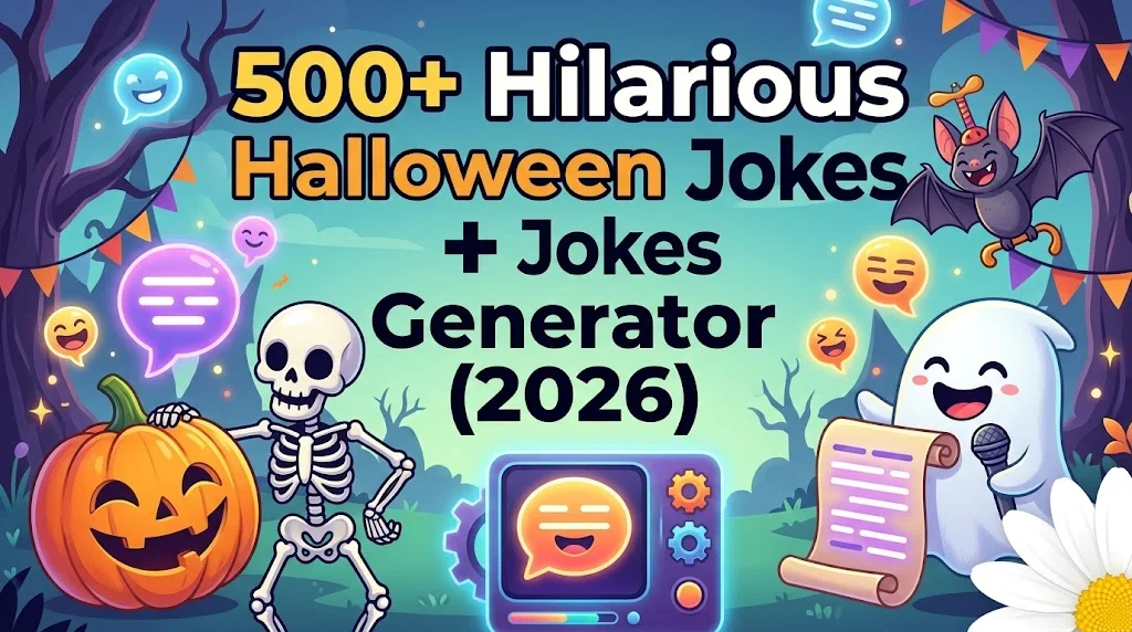 Hilarious Halloween Jokes + Jokes Generator