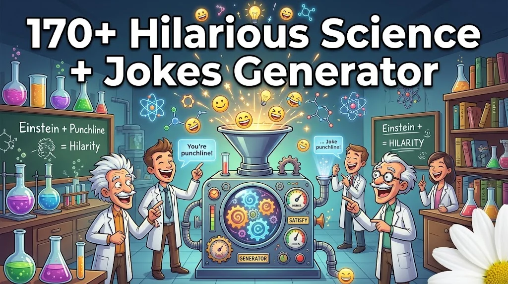 Hilarious Science + Jokes Generator