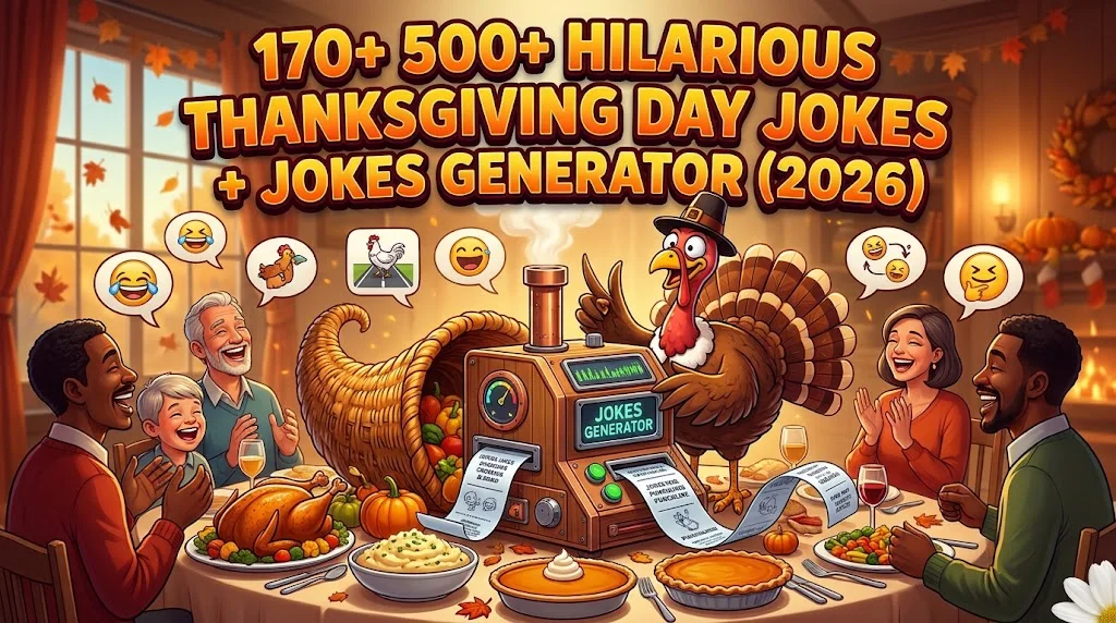 Hilarious Thanksgiving Day Jokes + Jokes Generator