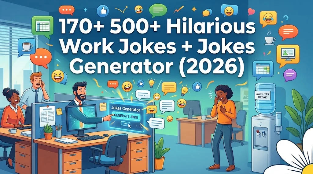 Hilarious Work Jokes + Jokes Generator